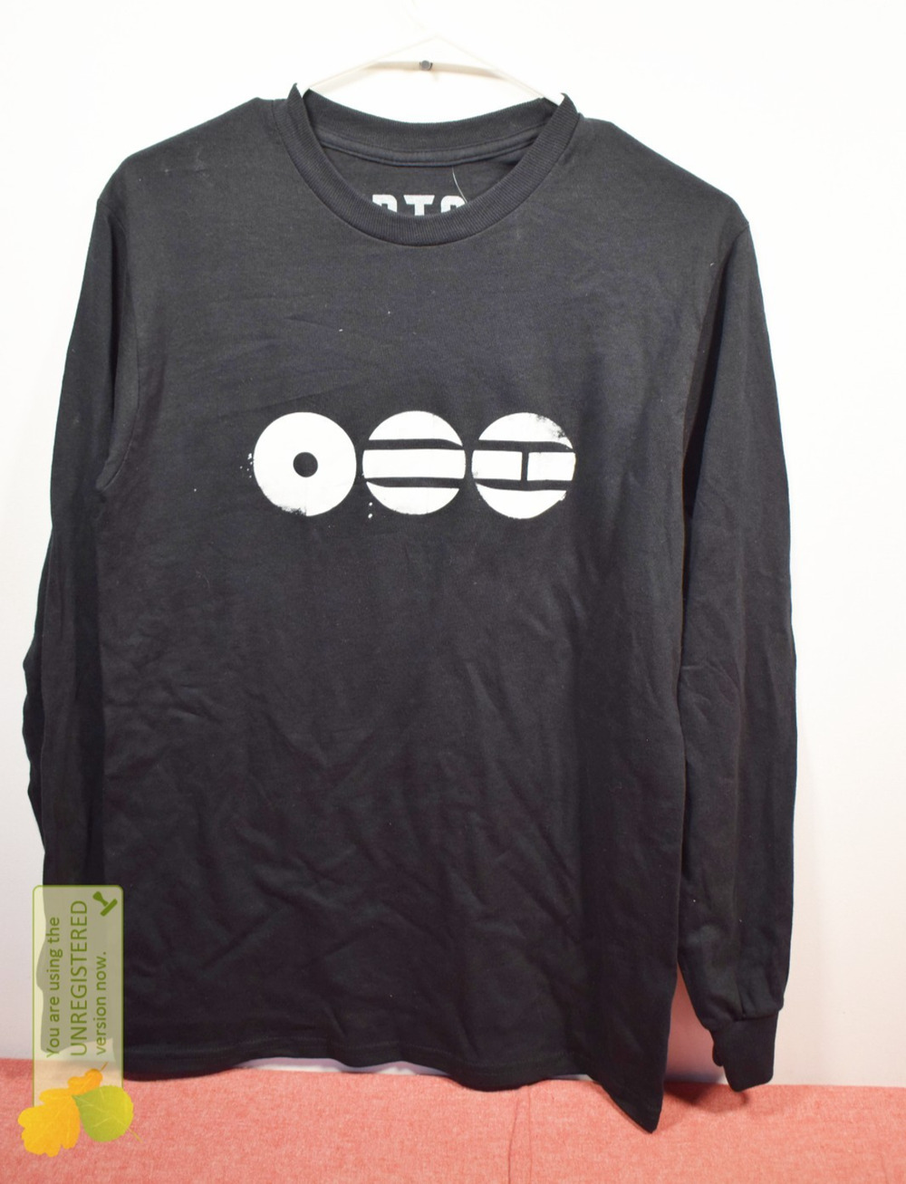 BTS Clothing Long Sleeve T-shirt Black Small